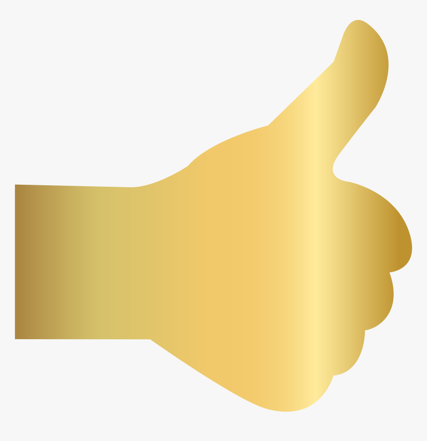 Thumbs Up - Thumbs Up Gold Png, Transparent Png