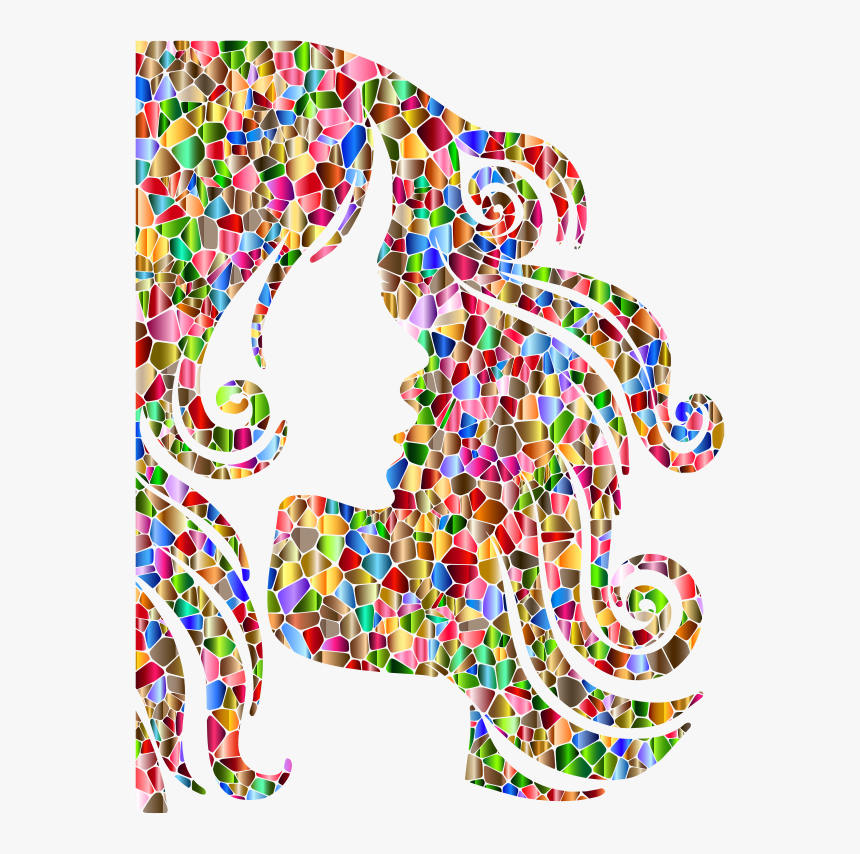 Art,line,tile - Mosaic Silhouette, HD Png Download