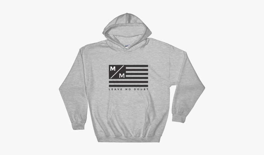 M/m Leave No Doubt Flag Hooded Sweatshirt - Hoodie, HD Png Download
