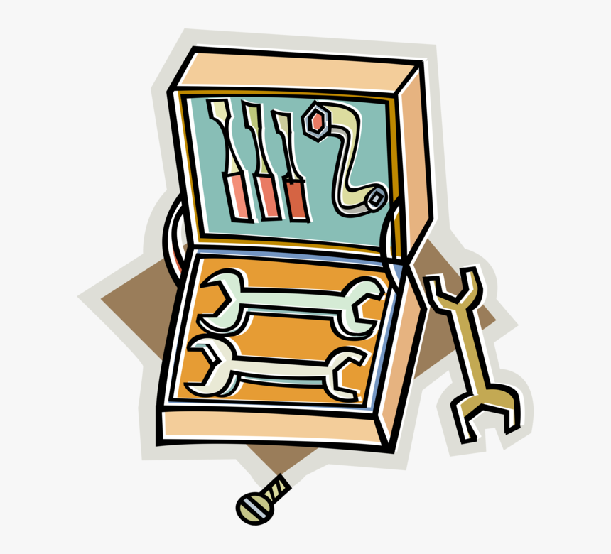 Vector Library Adjustable Spanner Tool Image Illustration, HD Png Download