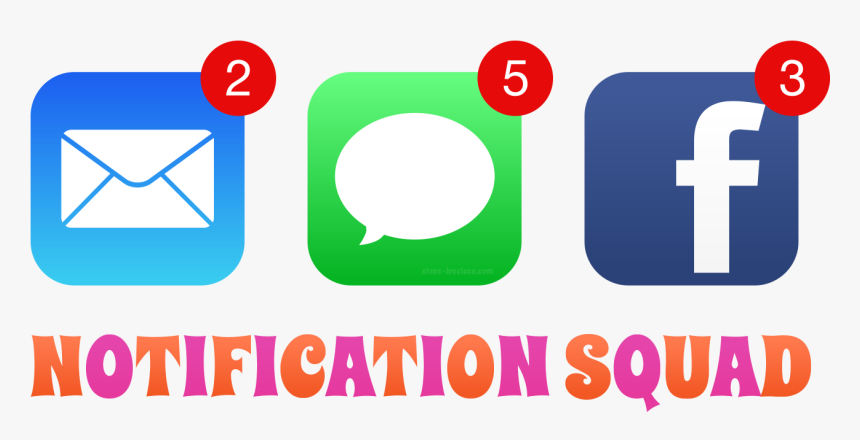 Notification Squad Icons - Messages, HD Png Download