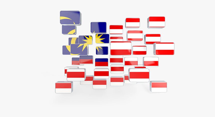 Square Mosaic Background - Grunge Flag Malaysia Png, Transparent Png