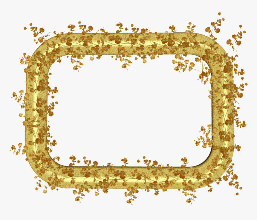 Golden Photo Frame Png - Art, Transparent Png