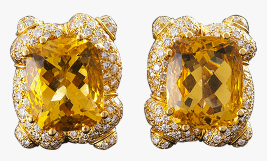 Golden Beryl Earrings By Henry Dunay - Earrings, HD Png Download