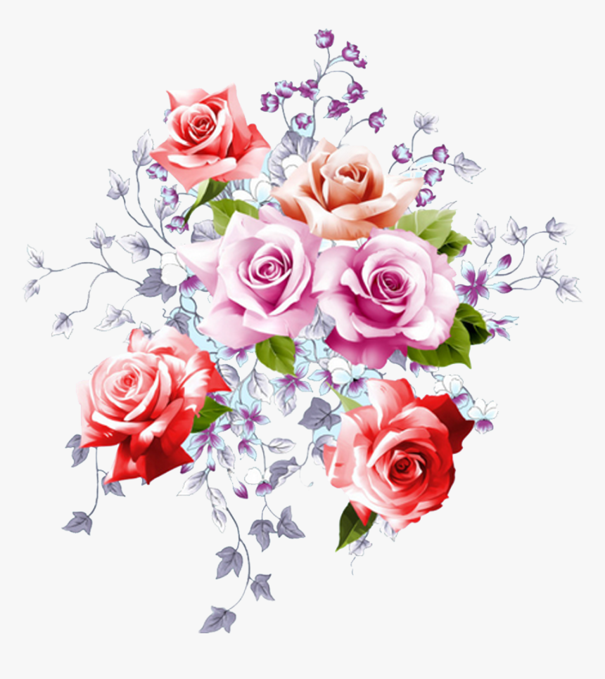 #boquet #bouquet #watercolor #watercolour #flowers - Good Morning Image Hd, HD Png Download