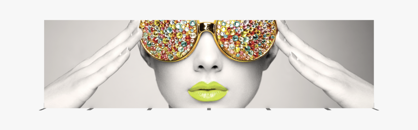 30ft X 8ft Vector Frame Rectangle 08 Fabric Display - Glasses, HD Png Download