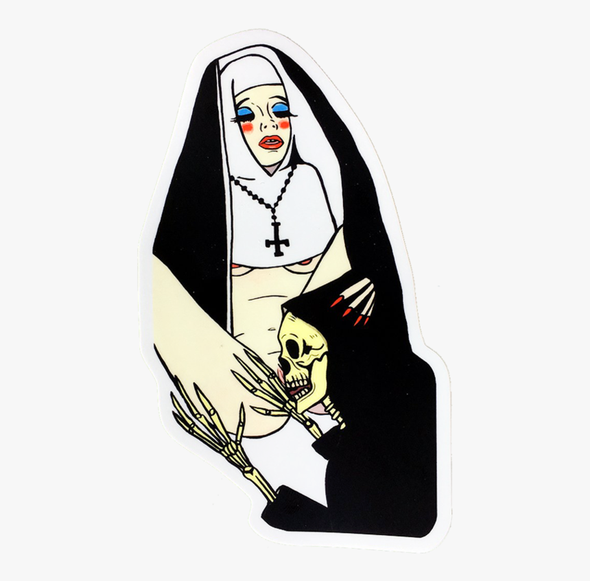 Death Lick Sticker - Death Lick Nun, HD Png Download