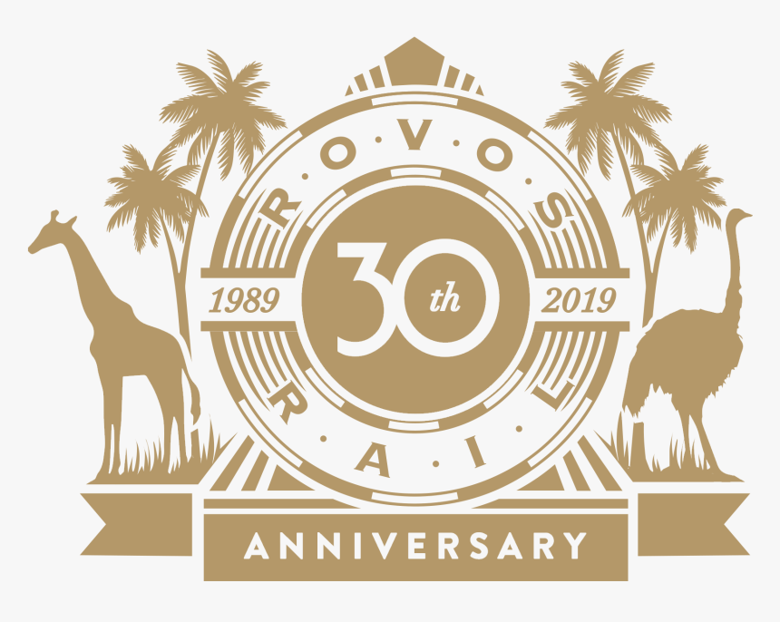 Rvr-30logo Gold - Rovos Rail Logo 30, HD Png Download