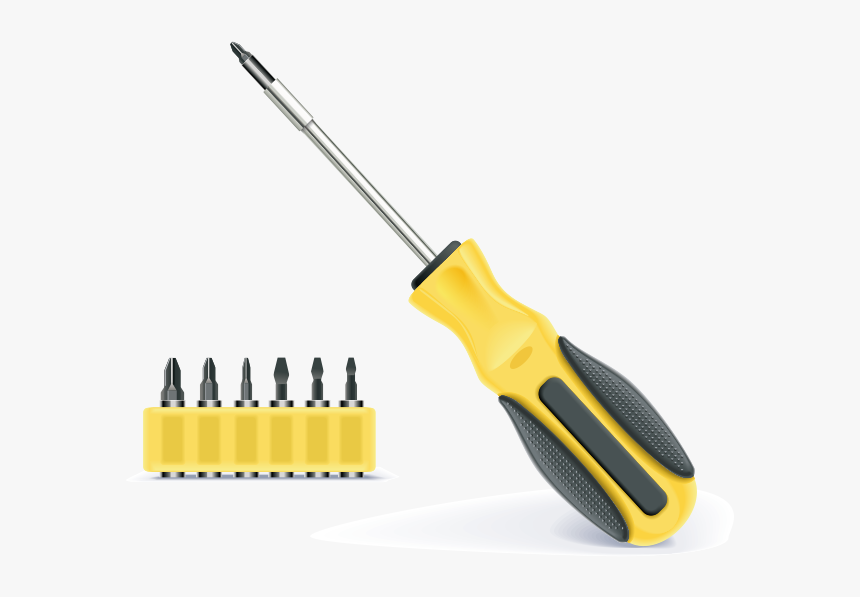 Twist Screw Screwdriver Png Download - Screwdriver, Transparent Png