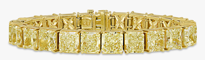 Fancy Light Yellow Diamond Bracelet, - Bling-bling, HD Png Download