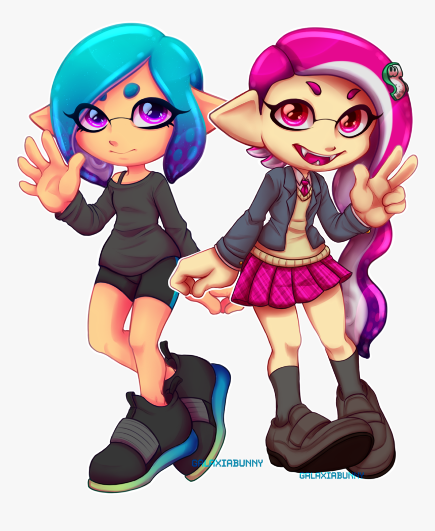 Galaxiabunny Ghlhxiabu Eyewear Vertebrate Cartoon Fictional - Splatoon 2 Weapom Art, HD Png Download