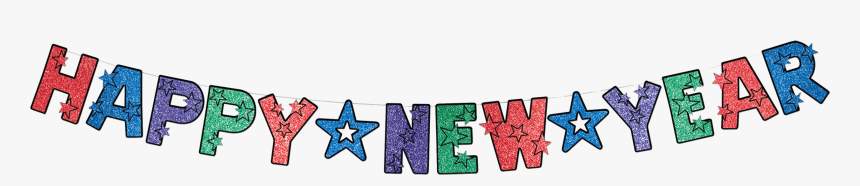 Happy New Year Glitter Clip Arts - Happy New Year 2018 .png, Transparent Png