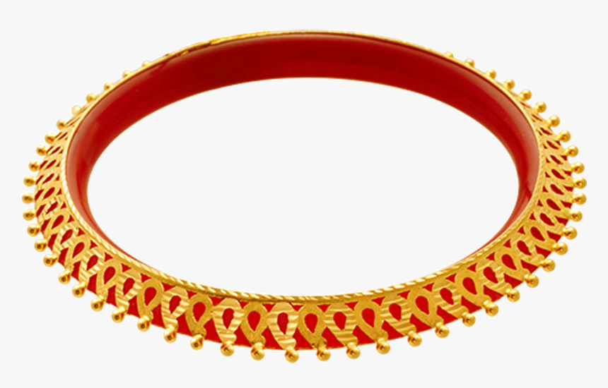 22kt Yellow Gold Bangle For Women - Circle, HD Png Download
