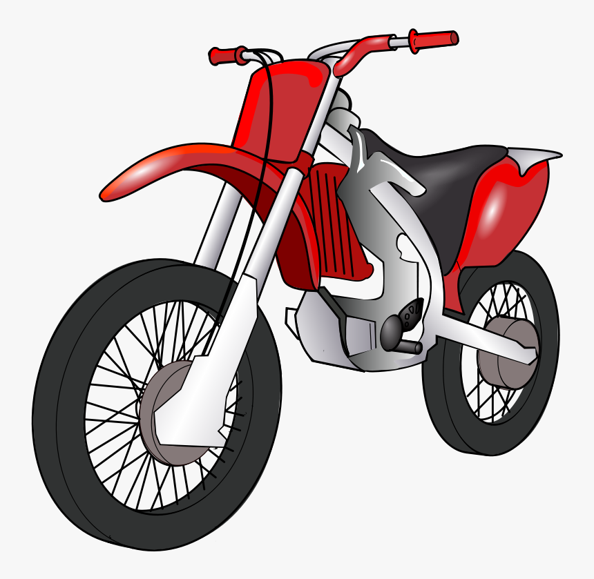 Transparent Engine Cartoon - Cartoon Motorbike, HD Png Download