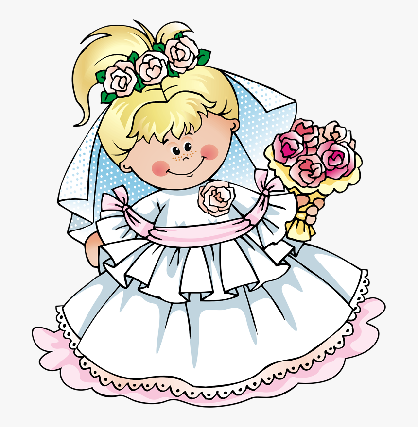 Free Wedding Clip Art - Cartoon Clipart Bride, HD Png Download