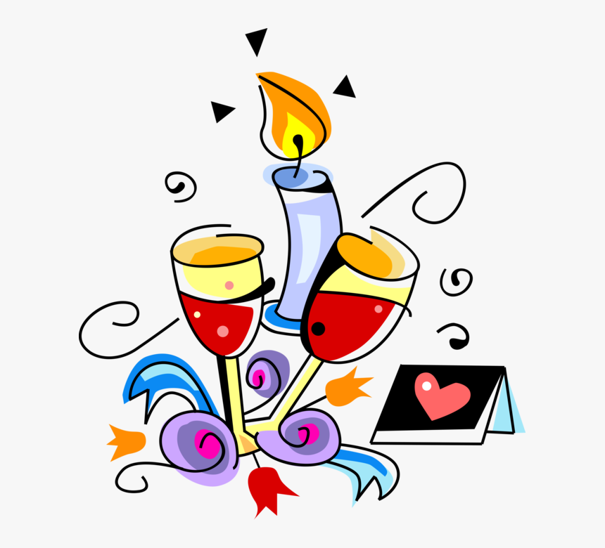 Champagne At Reception Vector Image Illustration Of - Clipart On Happy Anniversary, HD Png Download