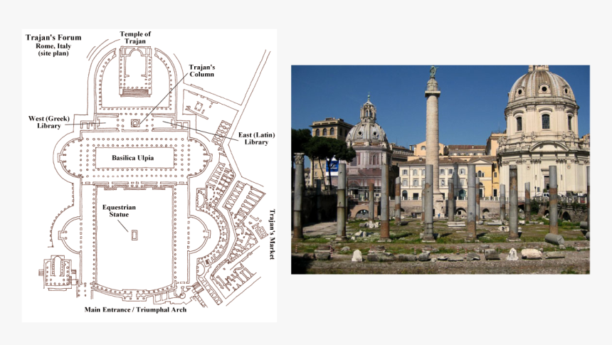 Picture - Forum Of Trajan Libraries, HD Png Download