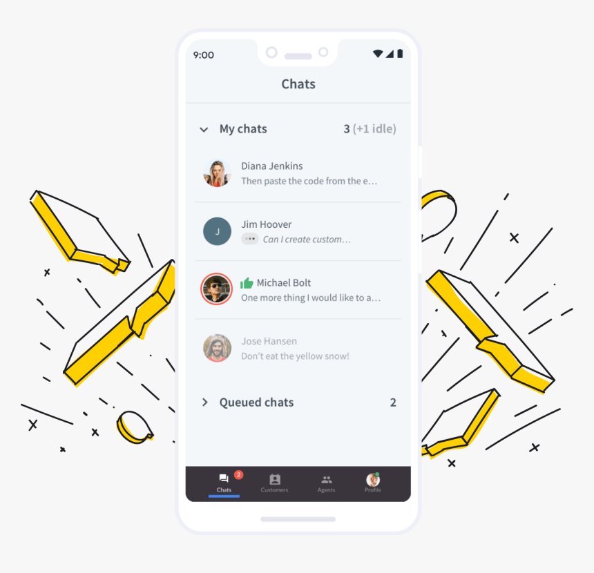 Livechat For Android - Smartphone, HD Png Download