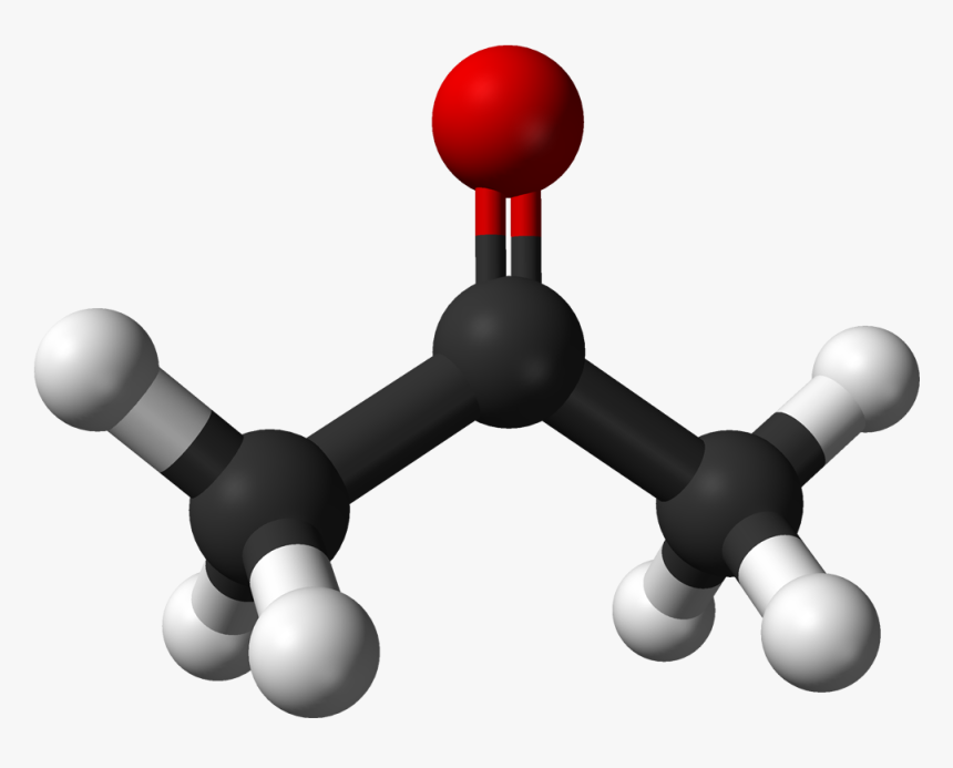 Acetone 3d Balls - Acetone 3d Structure, HD Png Download
