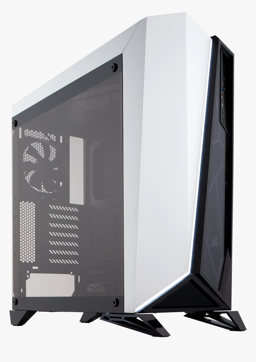 Transparent Tempered Glass Png - Corsair Carbide Spec Omega White, Png Download