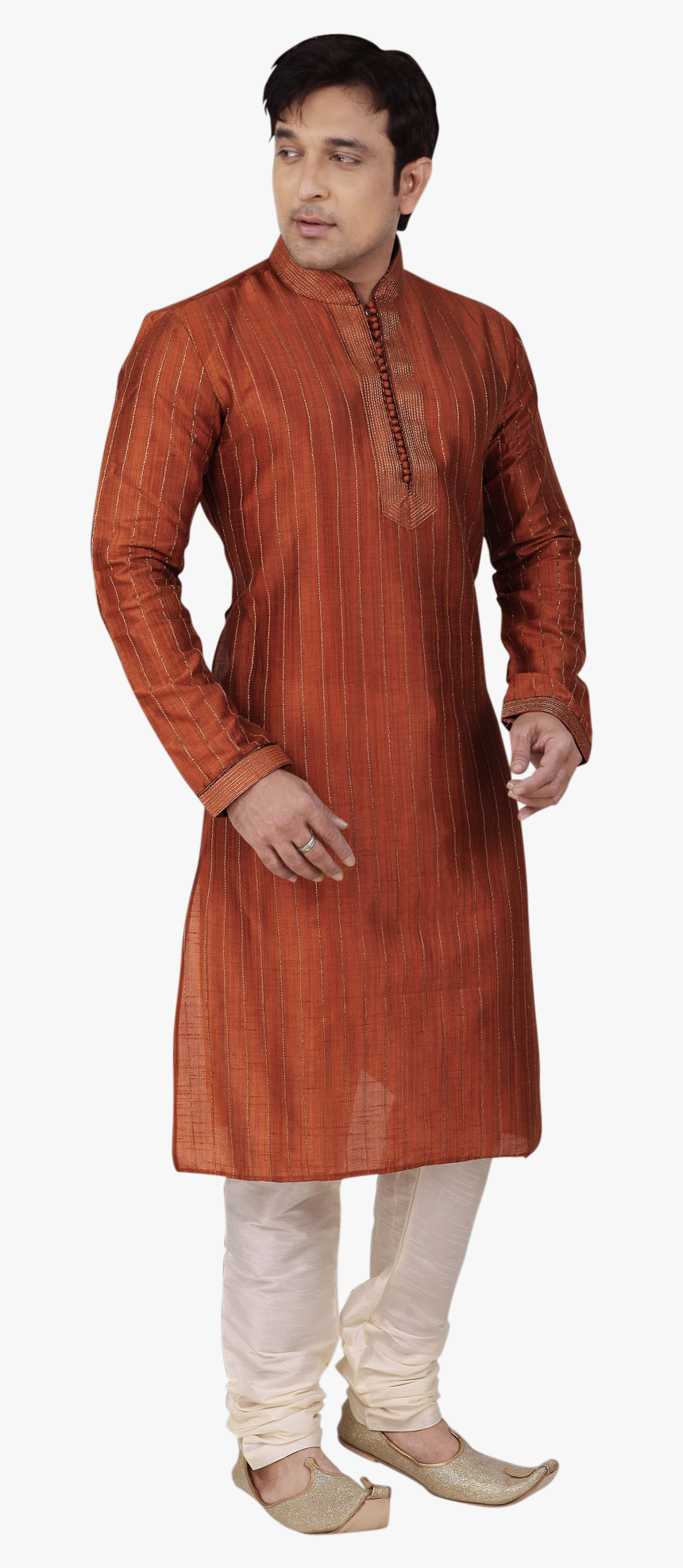 Men S Kurta With Churidar - Standing, HD Png Download