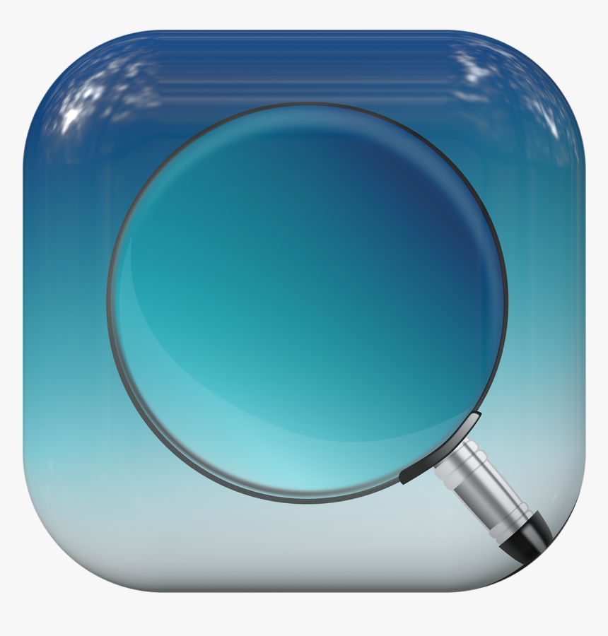 Button, Magnifying Glass, Search, Check, Increase, - Magnifying Glass, HD Png Download