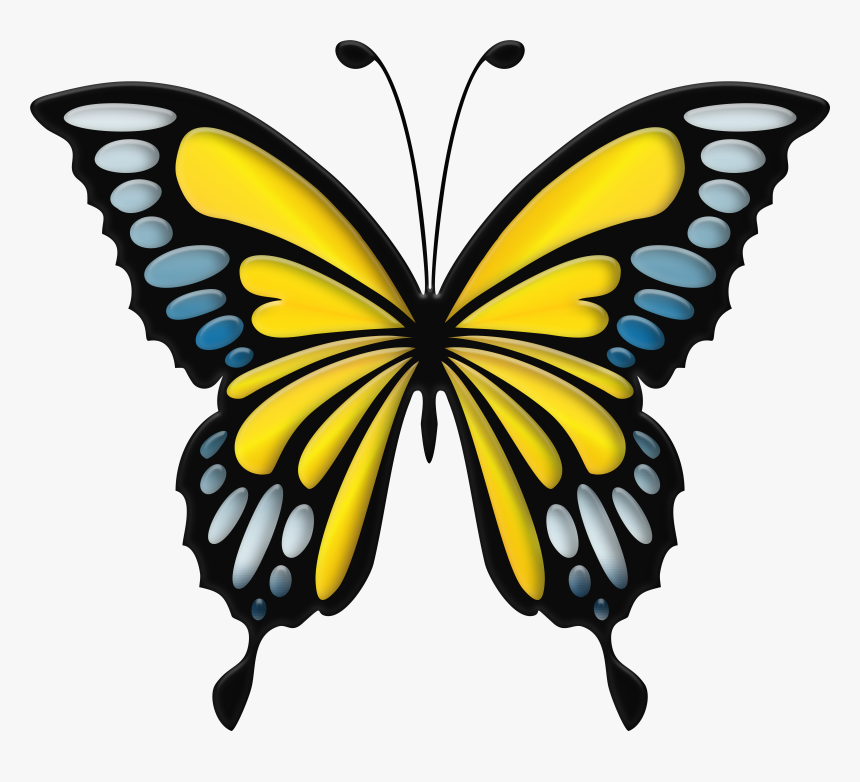 Clip Art Blue Butterfly, HD Png Download