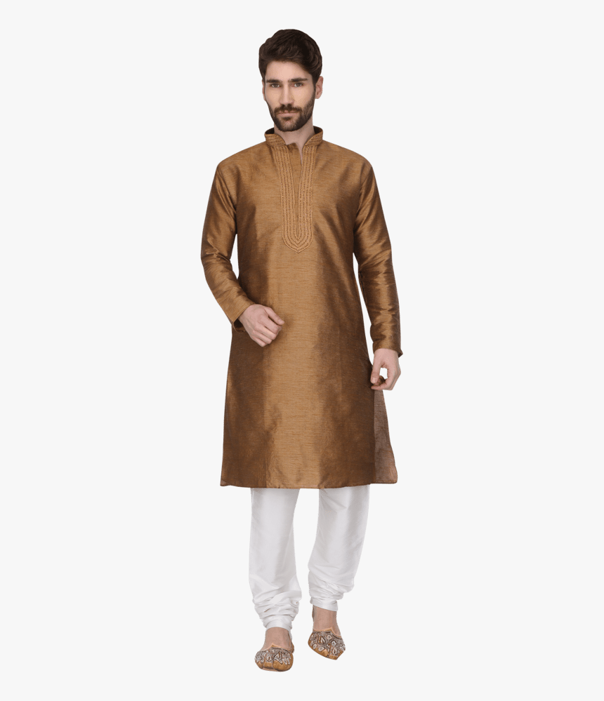 Mens Solid Regular Fit Kurta Pyjamas - Standing, HD Png Download