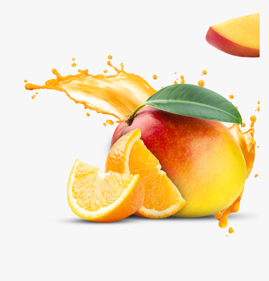 Mango With Splash Png , Png Download - Splash Fruit Juice Png, Transparent Png