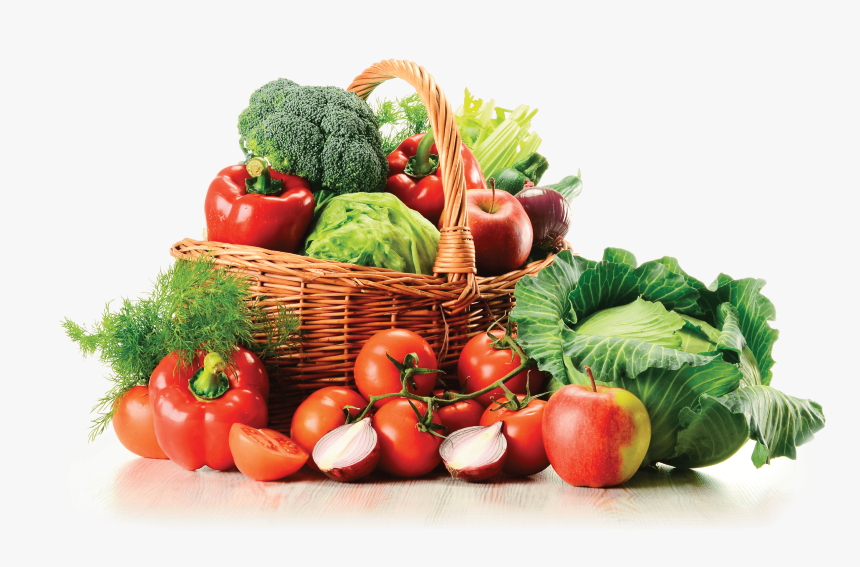 Basket Of Vegetables Clipart , Png Download - Basket Full Of Food, Transparent Png