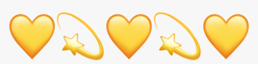 Transparent Yellow Heart Emoji Png, Png Download