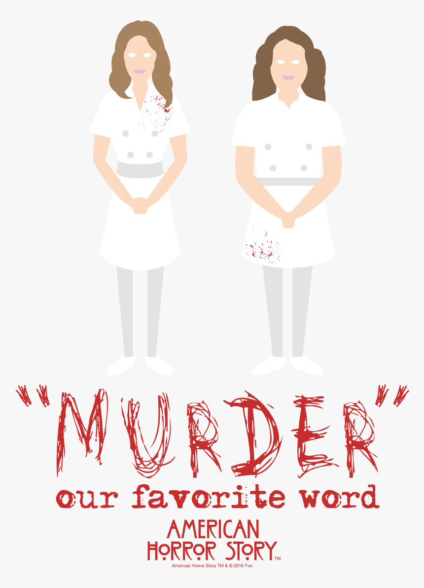 American Horror Story Murder Juniors V Neck T Shirt - Illustration, HD Png Download