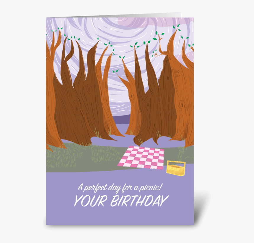 Picnic Birthday Card Greeting Card - Poster, HD Png Download