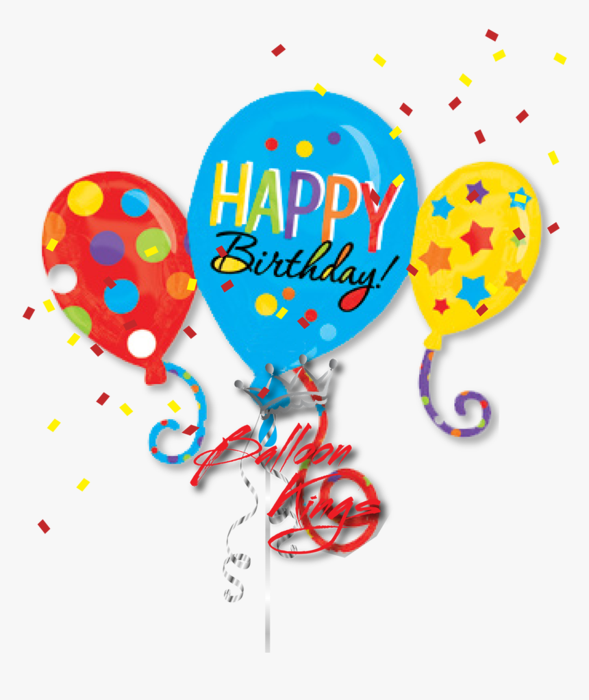 Happy Birthday Balloons Cluster, HD Png Download
