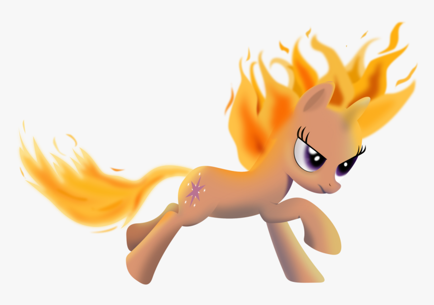 Twilight Sparkle Rainbow Dash Yellow Mammal Cartoon - My Little Pony Twilight Sparkle Fire, HD Png Download