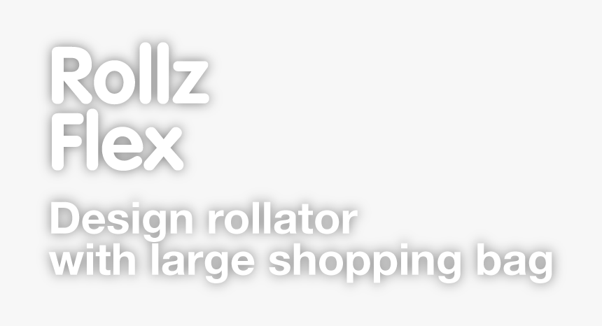 Rollz Flex Design Rollator With A Large Bag - Darkness, HD Png Download