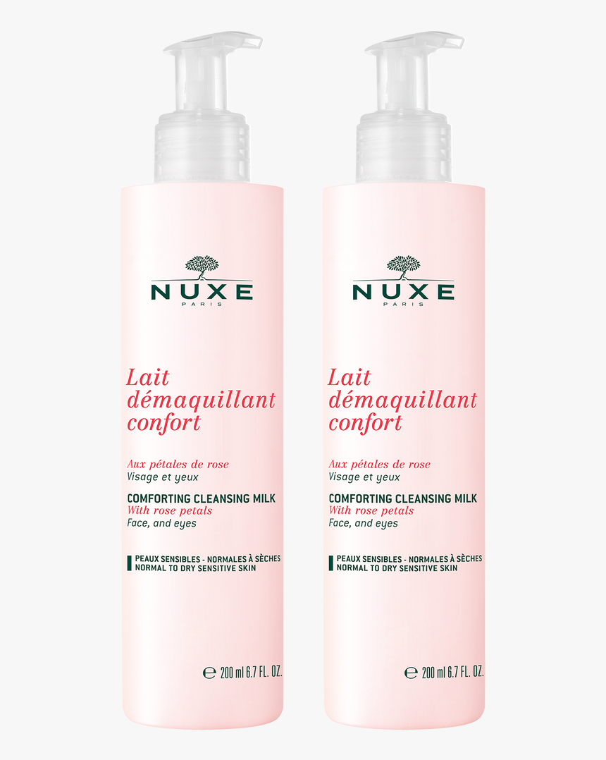 Nuxe Comforting Cleansing Milk With Rose Petals Duo - Nuxe, HD Png Download