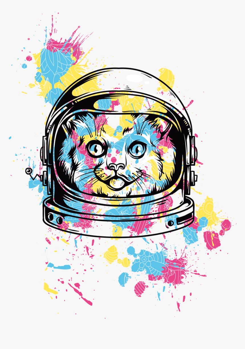 T-shirt Design Printed Hoodie Cat Download Hq Png Clipart - Transparent T Shirt Designs, Png Download