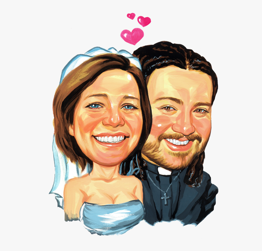 Custom Wedding Caricature Can Be A Perfect Show Stopper - Love, HD Png Download