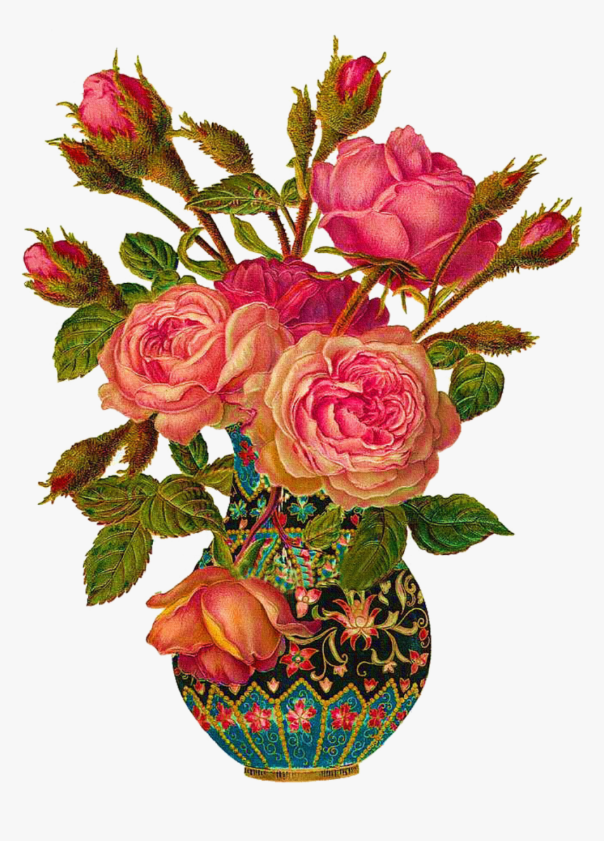 B Bad Orig - Victorian Vase Of Flowers, HD Png Download
