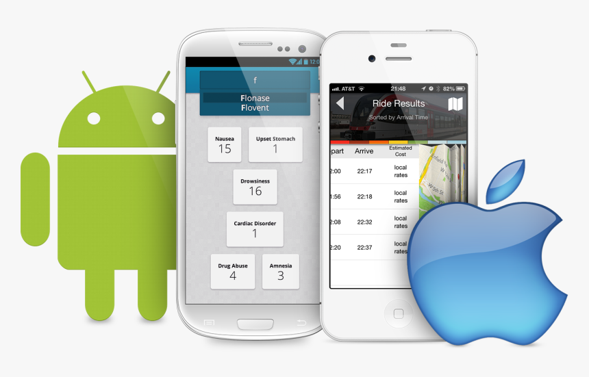 Iphone Clipart Mobile Android - Mobile Apps Android And Ios, HD Png ...