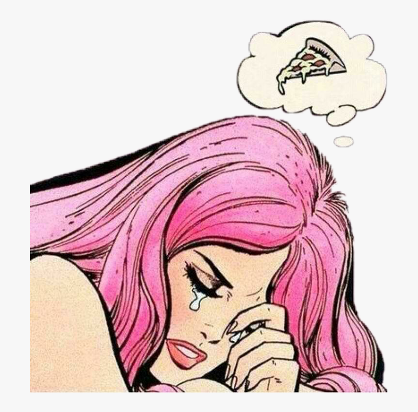 Picsart Sticker Girl Crying Png Picsart Sticker Girl - Girl Crying For Pizza, Transparent Png