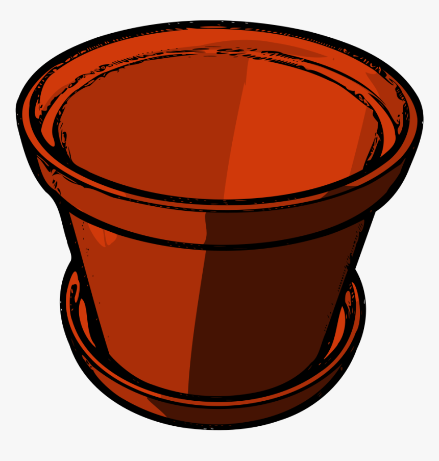 Flower Pot Clip Art Hostted - Pot Clipart, HD Png Download