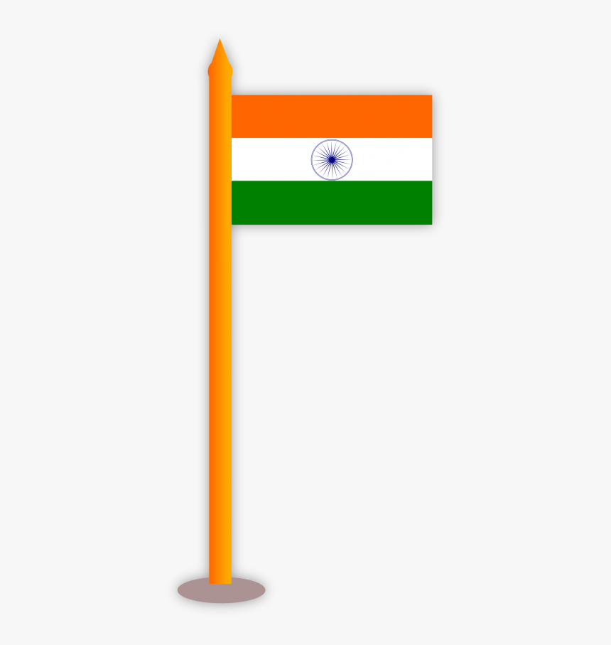 Clipart Indian Flag Png Images - Clip Art Of Indian Flag, Transparent Png