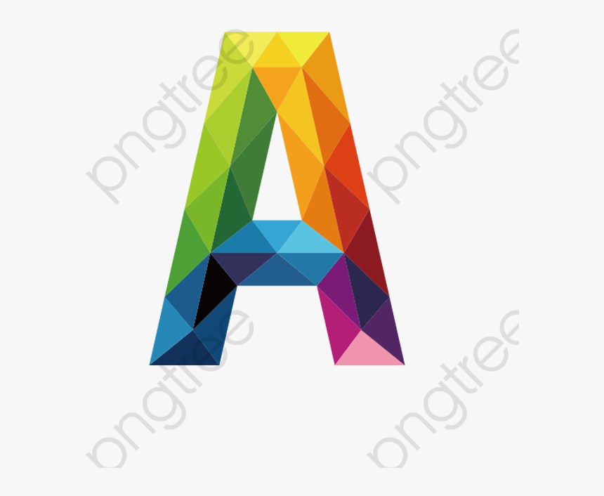 Colorful Letters A - Colorful Letter A Png, Transparent Png