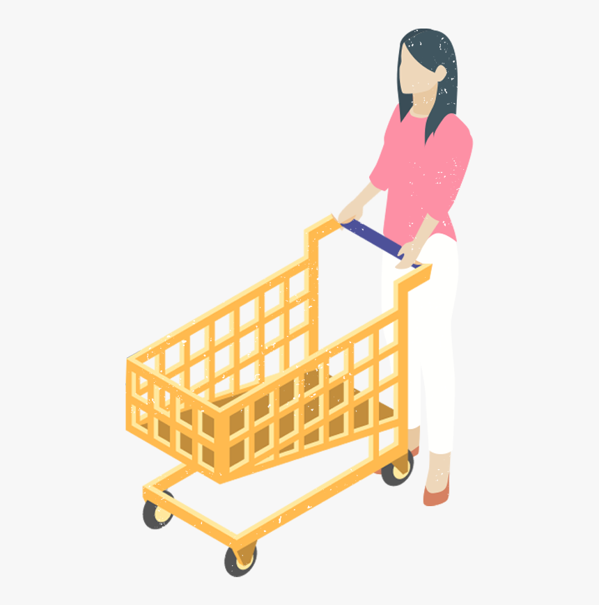 Girl With Cart Clipart Png Image Free Download Searchpng, Transparent Png