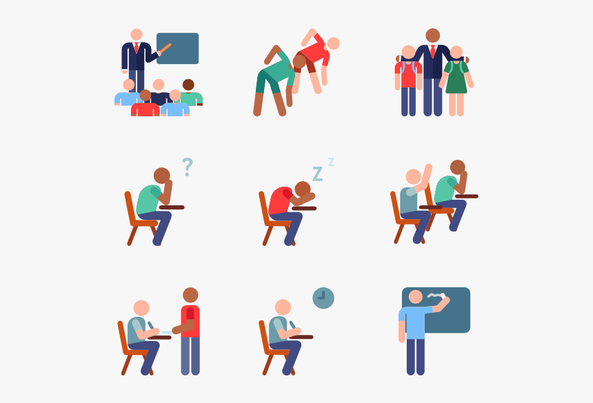 Essential Set - School Pictograms, HD Png Download
