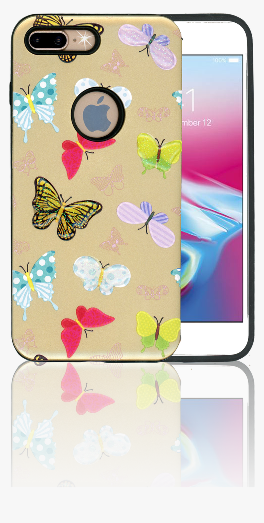 Iphone 7/8 Mm 3d Butterfly, HD Png Download