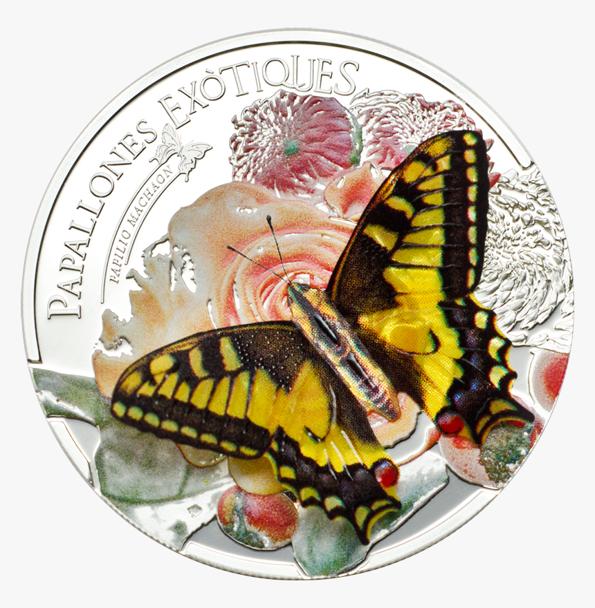 Andorra 2013 5 Diners Papilio Machaon - Andorra 3d Butterfly Coin, HD Png Download