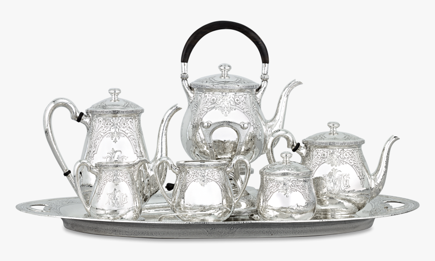 Eleder Hickok Seven Piece Coffee And Tea Service - Silver Tea Transparent, HD Png Download
